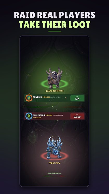 The pre-raid screen: both players facing off with their titans and power levels